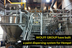 WOLFF GROUP have built a paint dispersing system for Hempel