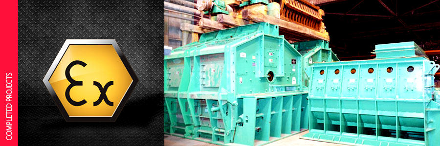 Explosion protection of two crusher lines in the new power unit