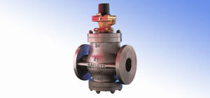 Pilot controlled pressure reducing valve