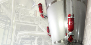 Explosion protection of a spray dryer
