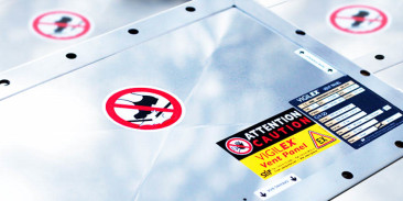 A series of decompression panels supplies