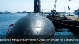 Lighting Fittings and a Hydrogen Detection System for a Submarine