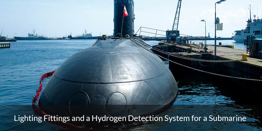 Lighting Fittings and a Hydrogen Detection System for a Submarine