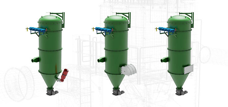 Industrial central vacuum systems