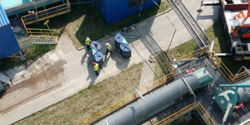 Delivery and assembly of four VQ flameless explosion relief systems on biomass fuels silo in one of Polish combined heat and power (CHP) plants