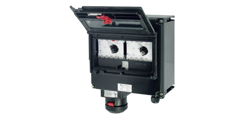 GHG 51 Ex-Wall Socket with RCD/MCB
