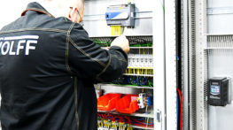 Prefabrication of power supply and control cabinets