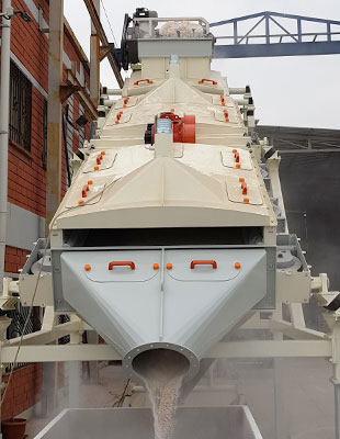 Screening machines for fine-grained products and medium-grained products Screening machines for fine-grained products and medium-grained products
