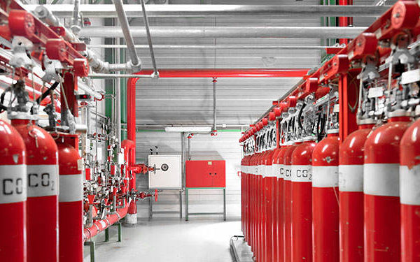 Gas extinguishing systems