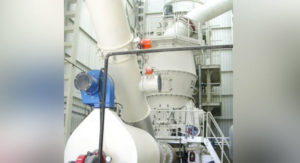 Vertical roller and bowl type mill for copper ore
