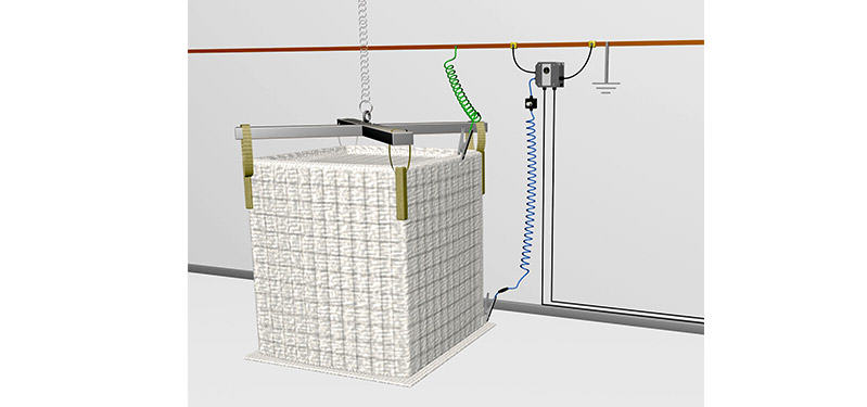 Big-Bag earthing control system