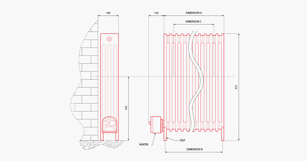 FLR oil-filled heater | ATEX gas / dust zones | FLR type FLR oil-filled heater | ATEX gas / dust zones | FLR type