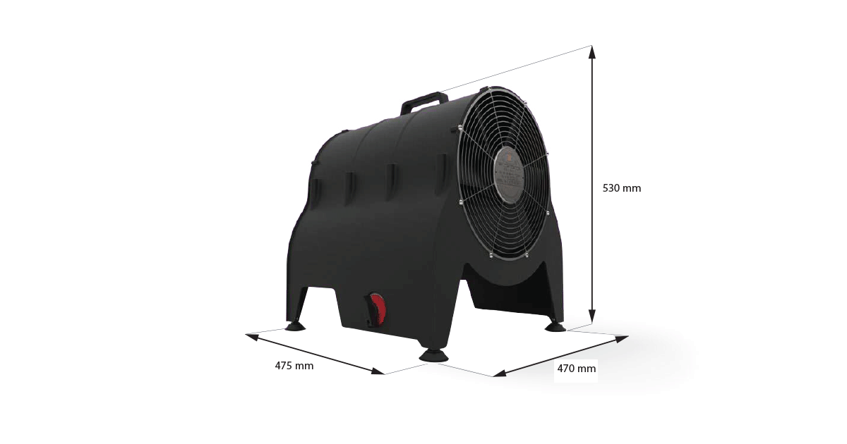 Portable fan heater | ATEX gas / dust zones | MFH Bulldog