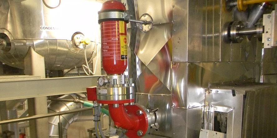 protect a wastewater treatment plant against a dust explosion