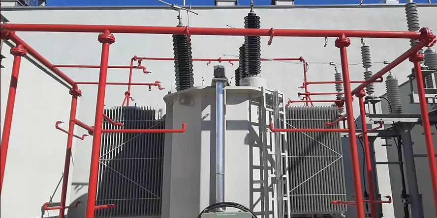 Fire protection for oil-filled transformers