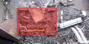 The roof highlighted in red was not designed for safe hydrogen ventilation and allowed the build-up of the explosive gas