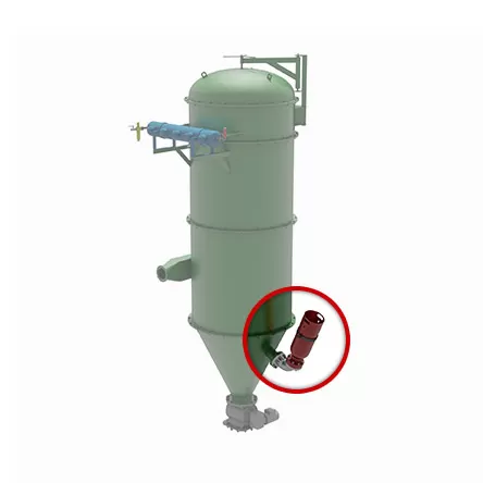 types of protection used to protect dust collectors, A dust collector protected using explosion suppression